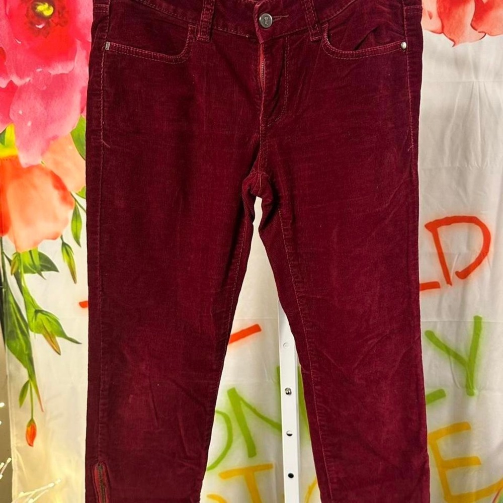 J163. Pilcro by Anthropologie burgundy corduroy pants